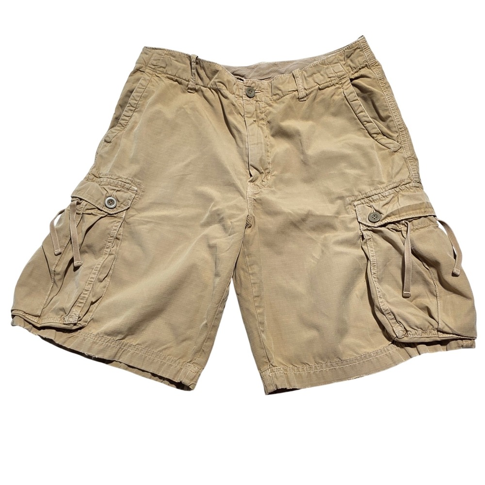 J.Crew Surplus Ripstop Cargo Shorts Khaki Tan 32 Mens Utility Vintage Gorpcore